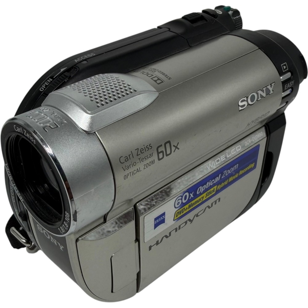 Sony Handycam DCR-DVD650 DVD Camcorder 60x Optical Zoom Hybrid Tested Working